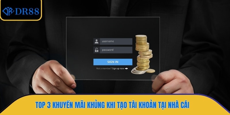 Top 3 khuyến mãi khủng khi tạo tài khoản tại nhà cái